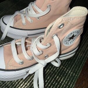 Converse Kids High-Tops - Soft Pink and White